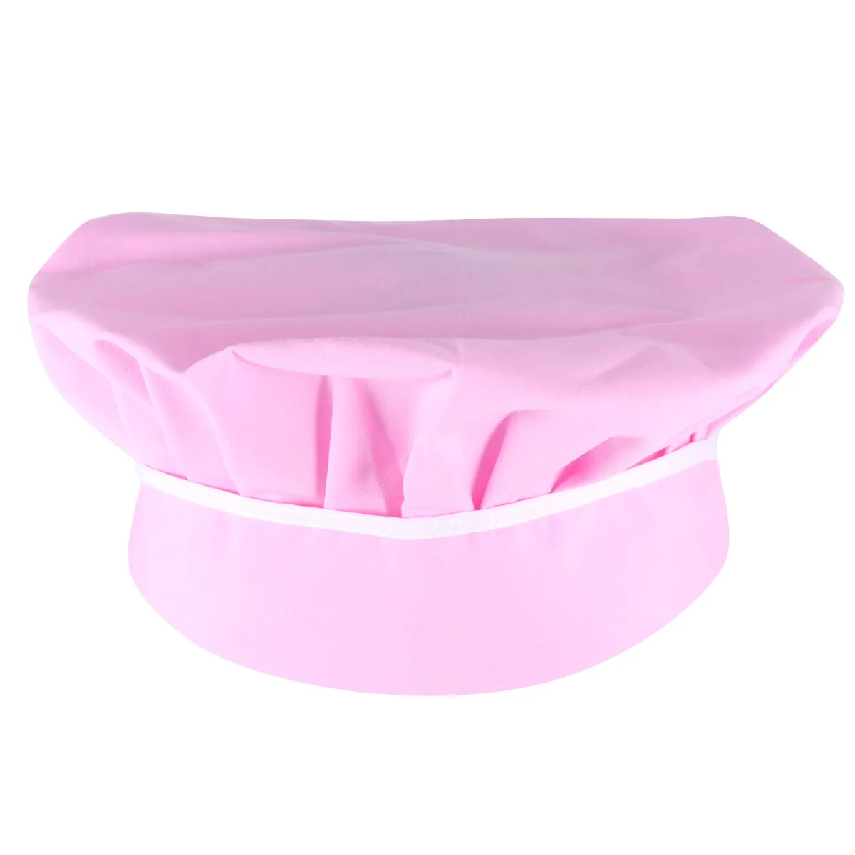 

1pc Adjustable Lace-Up Premium Cotton Dustproof Working Cap For Catering Baking Chef Cap Kitchen Lace-Up Working Hat Staff Pink