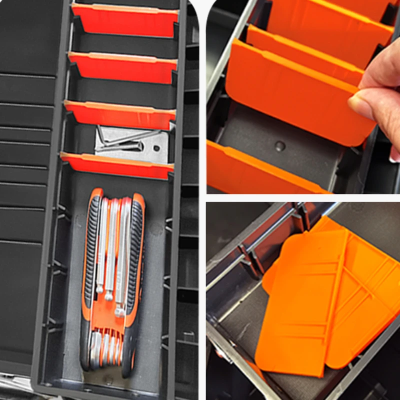 Electrician Tool Boxs Folding Tools Organizer Boxs Storage Multifunctional Automotive Mechanical Workshop Tools Accessories