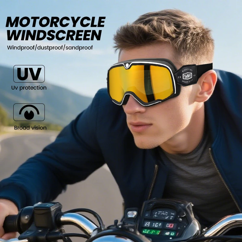 

Мотоциклетные очки для бездорожья — противотуманные, с защитой от ультрафиолета, ветрозащитные очки для бездорожья, легкие, удобные для мужчин и женщин