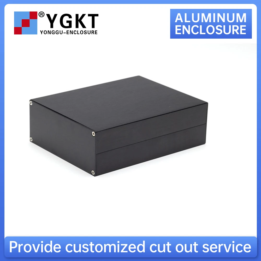 Factory Supply Anodized PCB Box Experimental Equipment Extruded Housing Extrusion Aluminium Electronic Enclosure H23 125*51MM