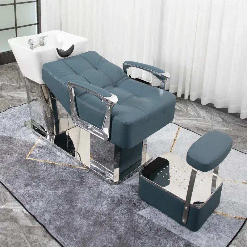 الكبار شامبو سبا غرفة كرسي الجمال غسل الشعر صالون كرسي مستقر لمصفف الشعر المياه النفاثة الشعر سبا كرسي صالون الأثاث #3