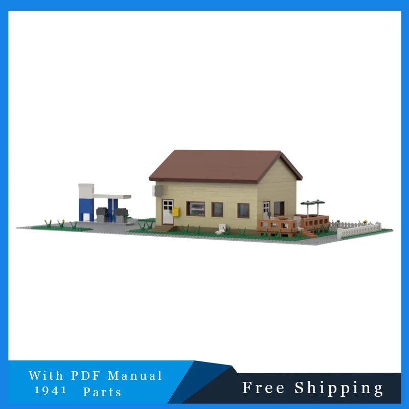 1941 Uds. Famosa vista a la calle tienda amarilla cabana Modular bloques de construcción ciudad casa modelo ladrillos para niños DIY montaje regalo de Navidad