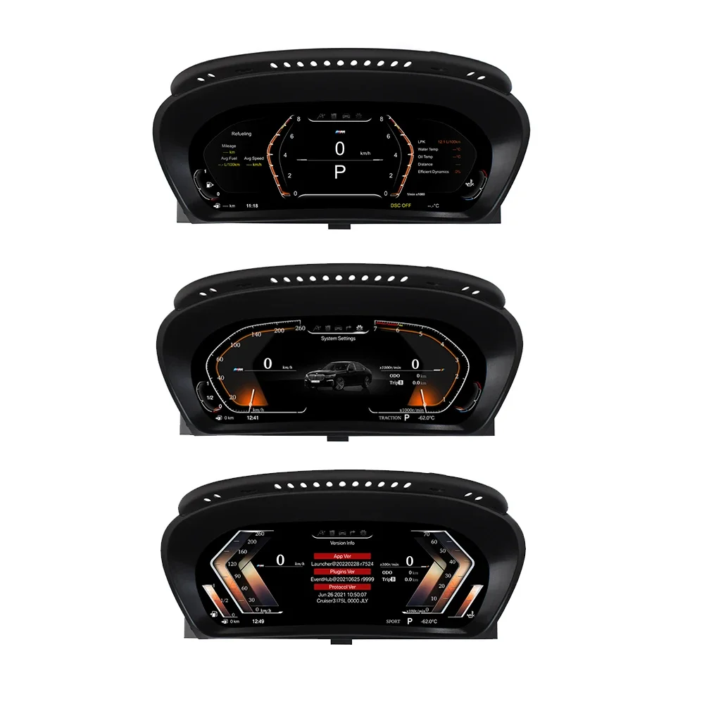 Digital Instrument Cluster Car Dashboard Digital Panel Head Unit For BMW X5 E70 2007-2013 Vertical Screen Car Speed Meter Ce