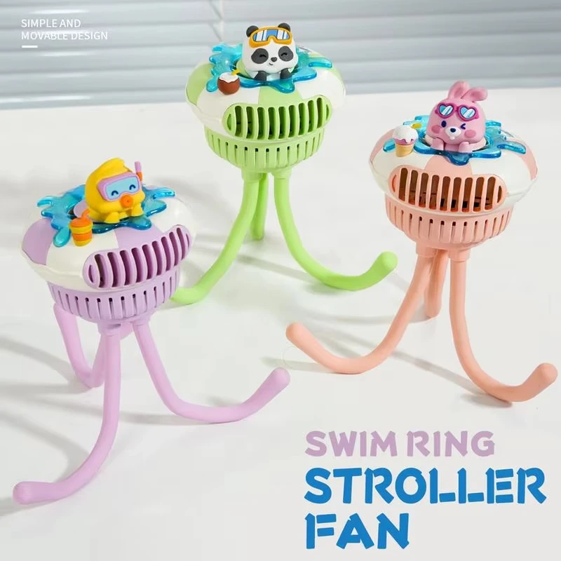 

Baby Stroller Fan Mini Portable Outdoor Fan USB 3 Speed Flexible Octopus Fan Tripod Clip on Handheld Fan for Stroller Crib
