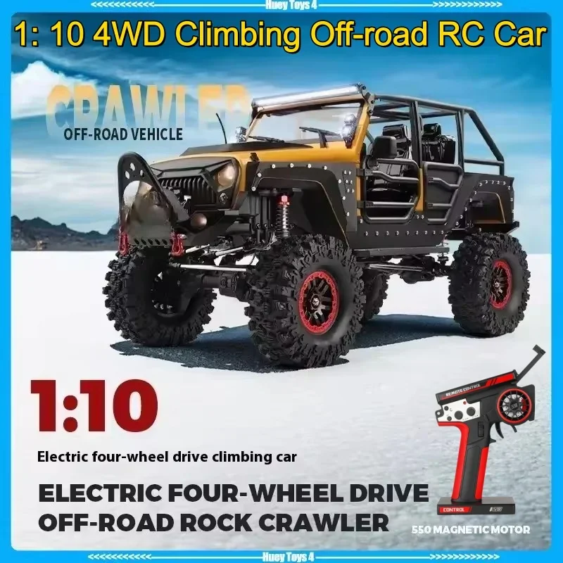 1:10 53CM 2.4G 4WD Professional Off-Road Remote Control Car Racing Cruise Control Electric Winch 2 Speed Climbing RC Car Toys
