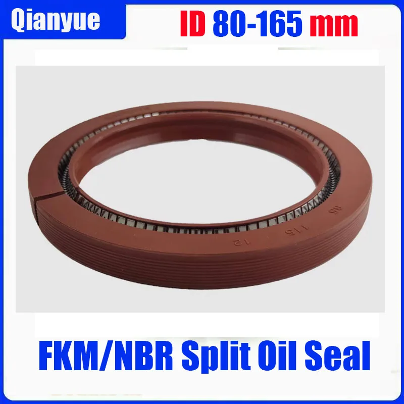 Geteilte Öldichtung 80-165mm, FKM (250) ° C) / NBR (120 ° C) für Heckwellen-/Luftkompressor, hochtemperatur- und oxidationsbeständig (geteiltes Design) – Detail 2