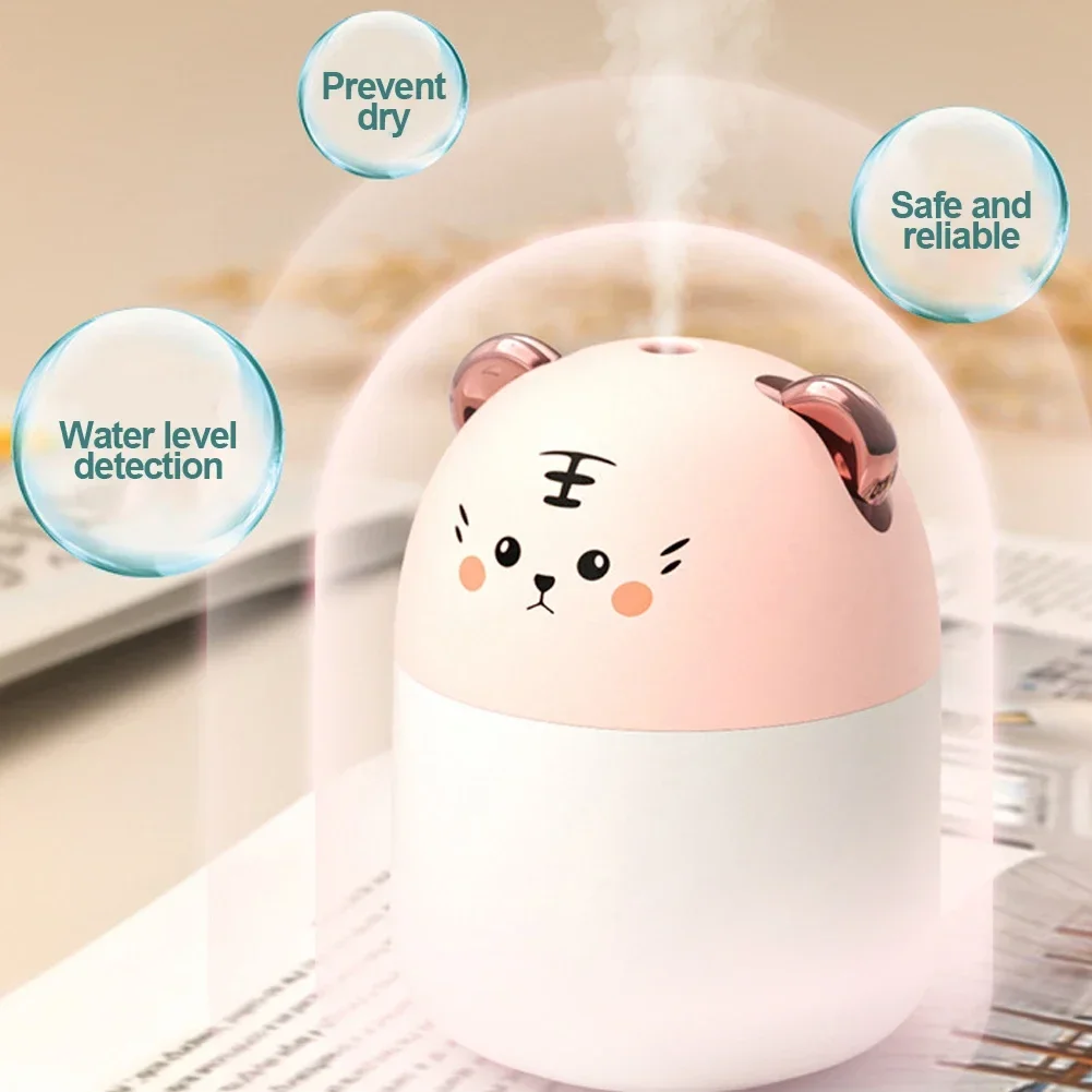 Desktop Humidifier With Colorful Ambient Light 250ml Capacity Aroma Diffuser for Home Aromatherapy Humidifiers Diffusers Bedroom