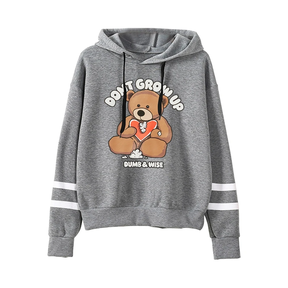 Sweat à capuche sans poche Don't Grow Up pour hommes et femmes, Sam et Colby, manches à barres parallèles, streetwear, sweat à capuche, vêtements à la mode