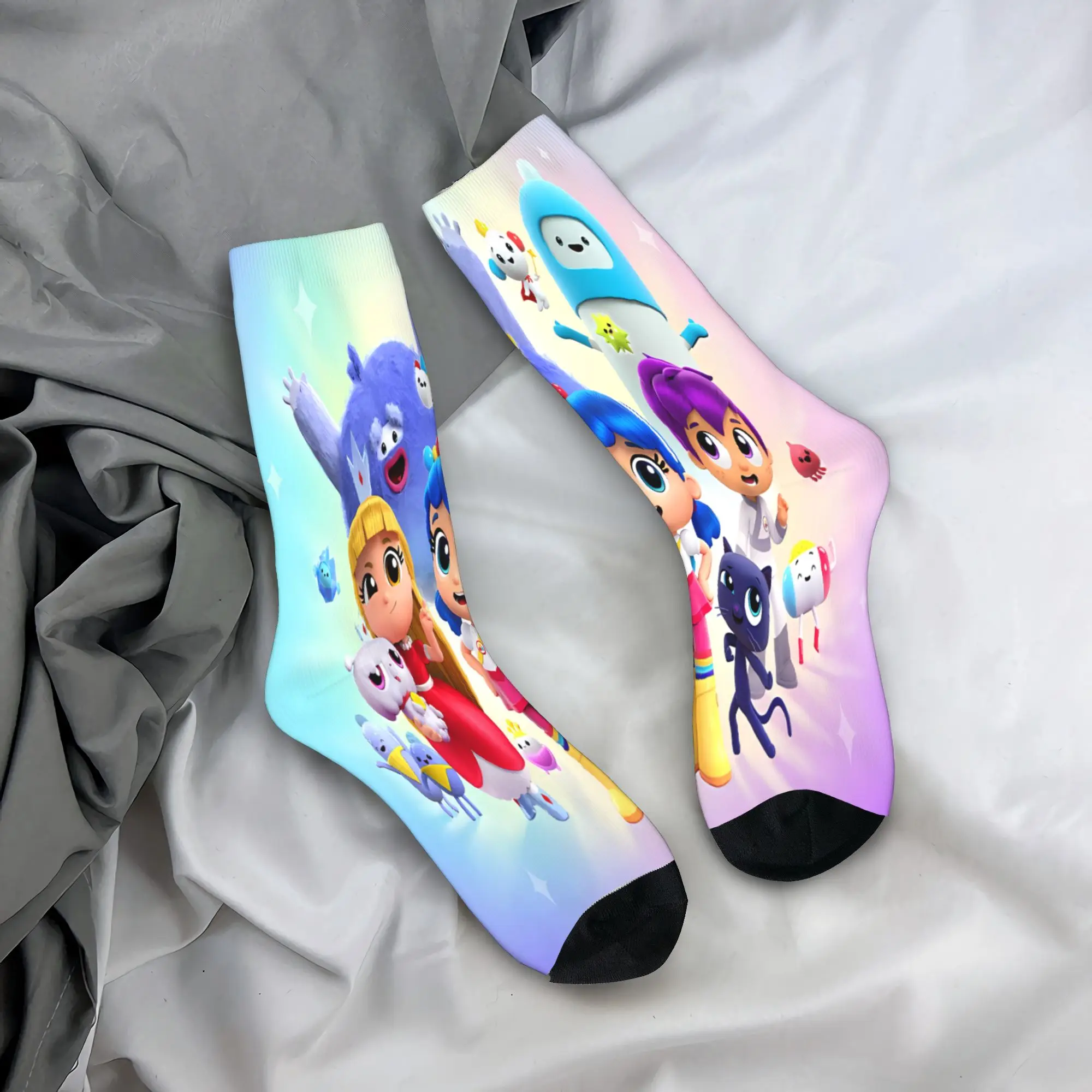 Men's Socks True and the Rainbow Kingdom  Stockings Winter Funny Medium Soft Socks Design Cycling Anti Bacterial Socks