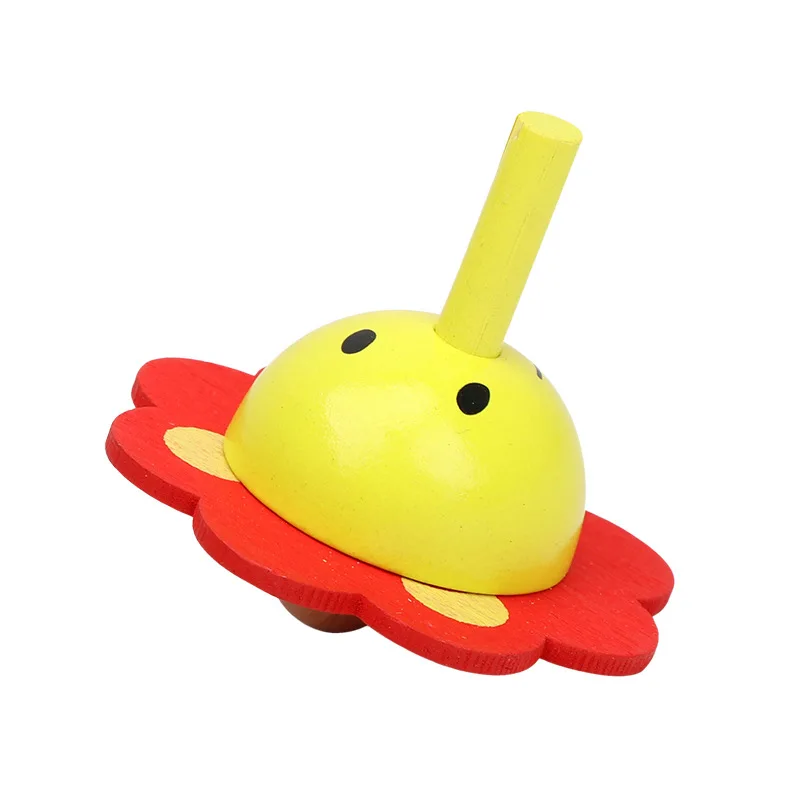 Kids Wood Gyro Toys for Children Adult Relief Stress Desktop Spinning Top Toys Kids Birthday Christmas Gifts Random Color