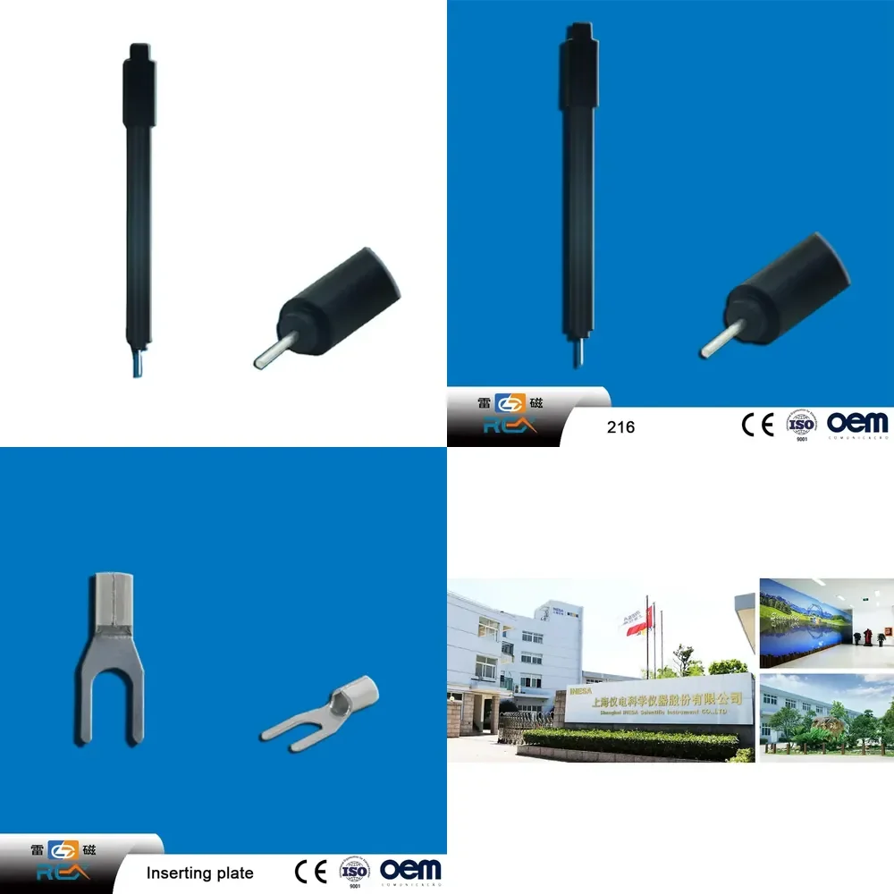 

216 Silver Sensor Probe Electrode U-shape Insert Titrator Polypropylene Housing Silver Sensor