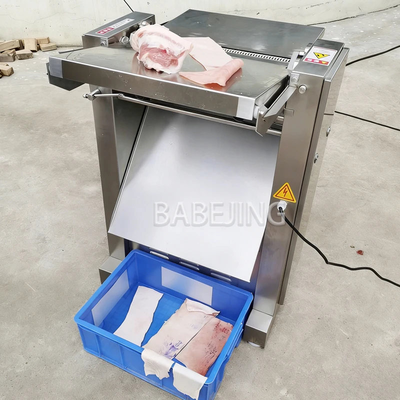 BABEJING Electric Meat Cutter Commercial Simple to Operate Pork Peeler Kitchen Appliance
