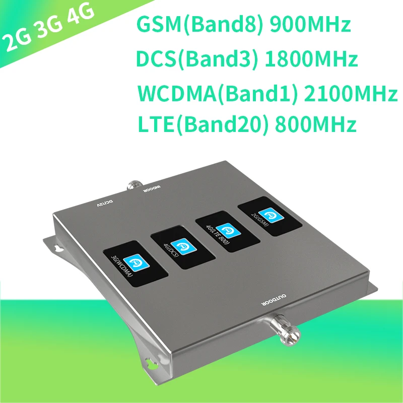Усилитель сотового сигнала GSM 2G 3G 4G 850 800 900 1800 2100 2600 LTE