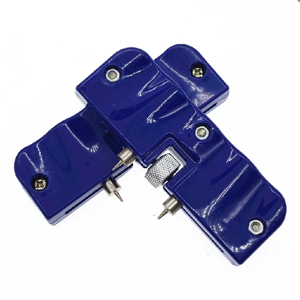 Two-Jaw Watch Back Case Opener Blue Portable Durable Tool Compact for Watchmaker Repair Watch Back Case Opener