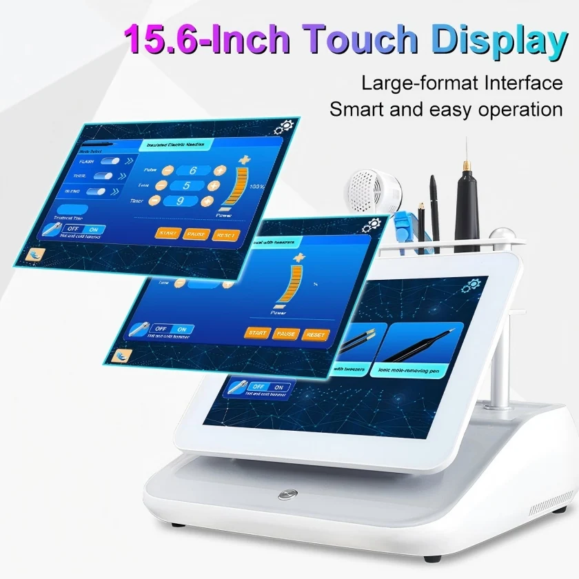 

Professional 5 in 1 Electric Needle Insulated Tweezers Hair Removal Painless Electrolysis Freckle Removal Cold Hammer Machine