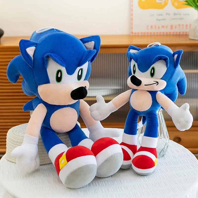 

New 30/40/60cm Movie and Animation Peripherals Super Sonic Plush Toy Tarsnak Hedgehog Doll Boy Birthday Gift