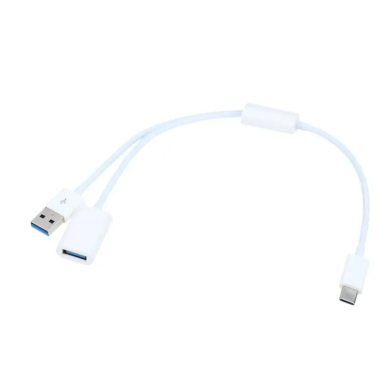 USB C to USB Splitter Converter, 2 In 1 USB3.0 Hub, High Speed Data Transfer, Ideal for Laptops, Phones, Tablets, Compact Design