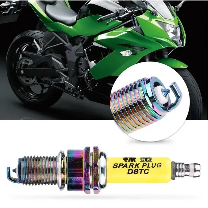 Motorcycle Iridium Spark Plug D8TC For Vertical Engine CG Series 125cc 150cc 200cc 250cc Off-road Vehicle Motorcycle 250CC Scoot