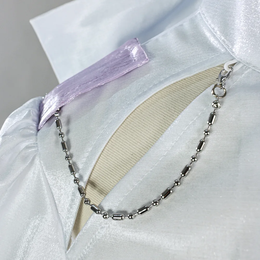 أنيمي الغريبة المرحلة لوكا تأثيري حلي قميص أبيض الملحقات مجموعة كاملة لوكا شعر مستعار تأثيري الدعائم للنساء الرجال ملابس الحفلات البدلة