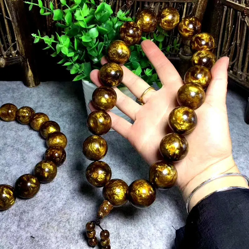 Beautiful Sea Willow Wood Beads Bracelet, Buddha Zhuhai Willow Hand-Held String Buddhism