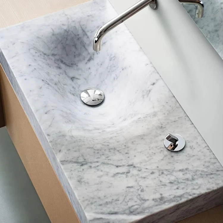 xx-Modern Style Bathroom Vanities, Carrara White Marble Washbasins, Sinks, and Bathroom Cabinets*