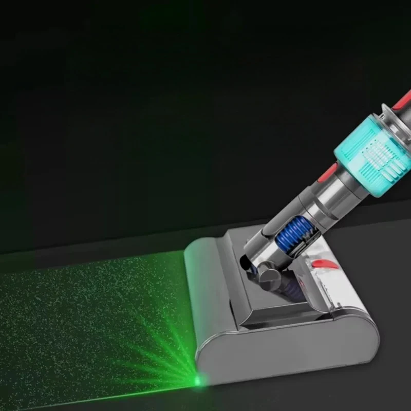 Nass-Trocken-Wischbürste für Dyson V7 V8 V10 V11 V15 Staubsauger, 2-in-1 Multiflächen-Schrubber für Hartböden & Teppiche, Ergonomisches Design mit einfachem Befestigungssystem, Kompaktes