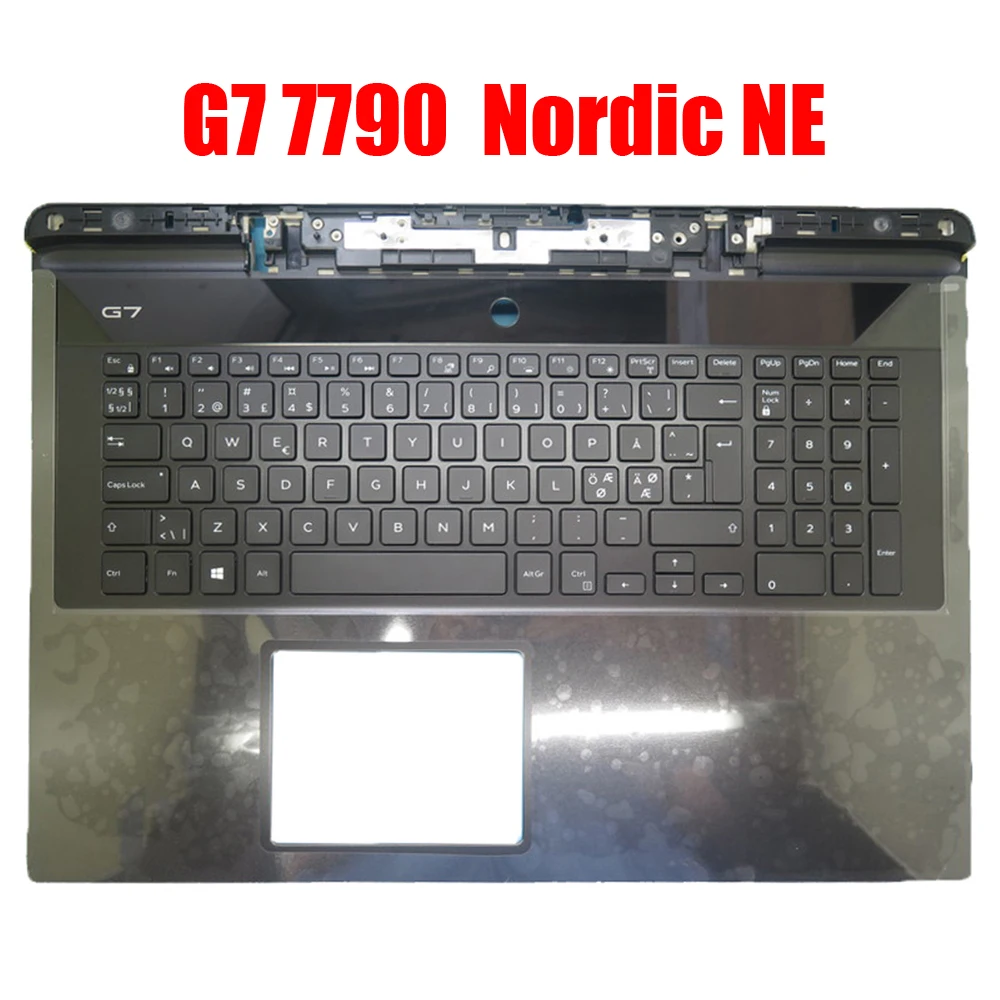 

Nordic NE Laptop Palmrest For DELL G7 17 7790 00YW0N 0YW0N 08NVJK 8NVJK 06WFHN 6WFHN 08WVP3 8WVP3 0X09TP X09TP 0X3N4H Keyboard