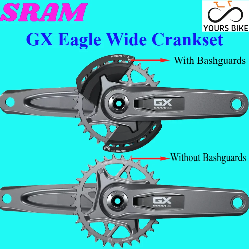 2024 SRAM GX EAGLE Wide Crankset TTYP-GX 12 speed With Guard 34T 32T 170mm 175mm MTB Bike Bicycle Parts FC Bottom Bracket