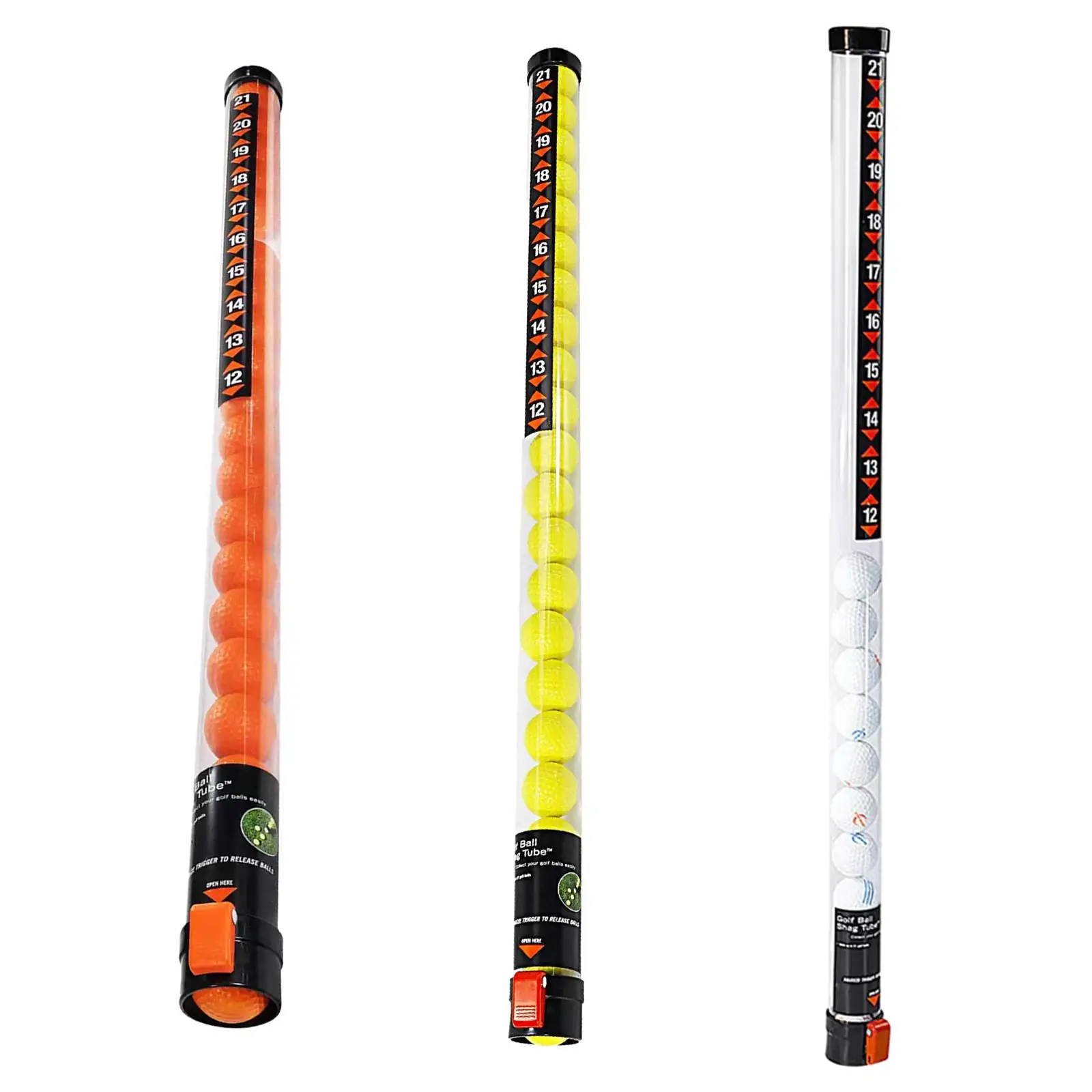 

Golf Ball Shag Tube Hold 21 Balls Collector Practice Golf Ball Pick up Sucker Tool for Men Women Outdoor Golf Accessories