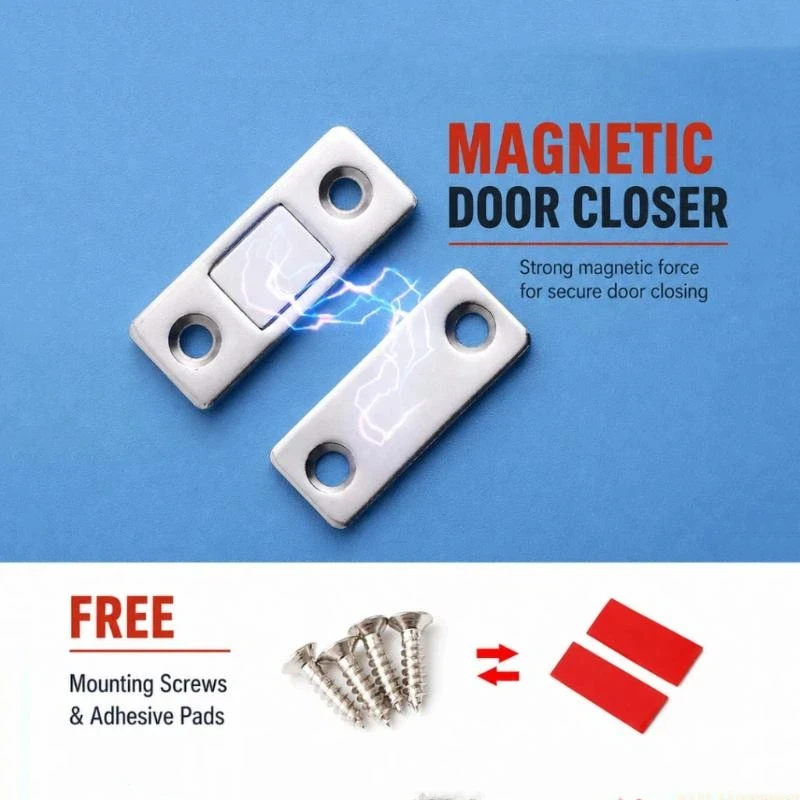 2/4/8pcs/Set Strong Door Closer Magnetic Door Catch Latch Door Magnet Furniture Cabinet Cupboard Screw Anti-Rust