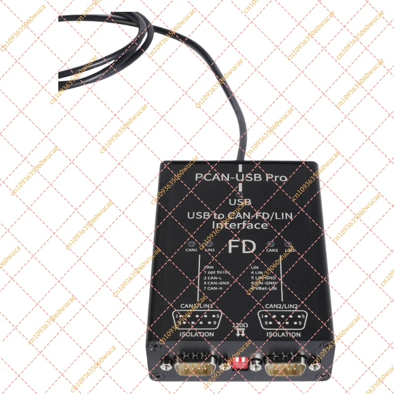 PCAN-USB Pro FD Dual-Channel Adapter (IPEH-004061) | High-Speed USB to CAN/CAN FD Interface, Up to 16Mbit/s for PEAK Systems