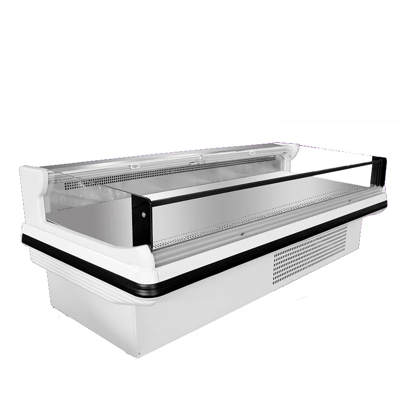 Supermarket Single-Temperature Display Showcase Refrigerator Cool Climate Single Door Glass Door Freezer Meat Seafood Display