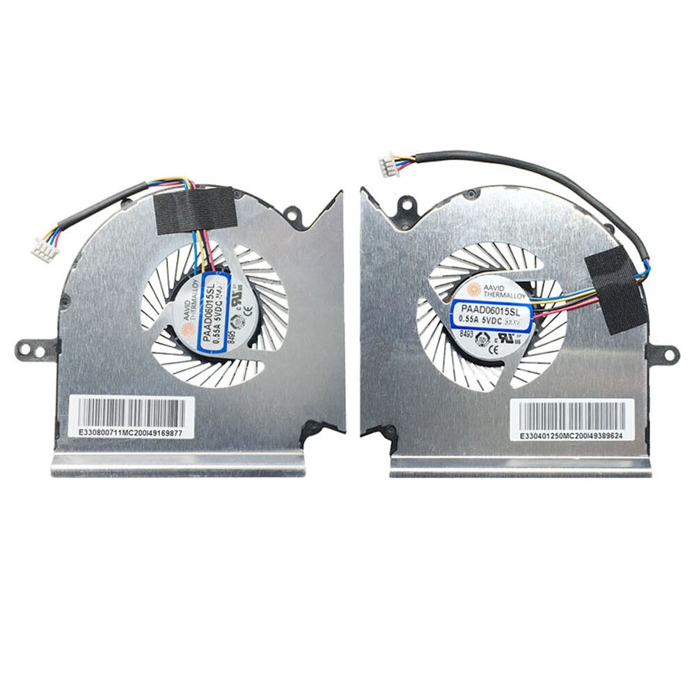 Laptop CPU+GPU Cooling Fan For MSI MS-16P4 16P5 16P6 MS-17C5 17C6 17C7 17C8/C1 WE73 Series PAAD06015SL N285