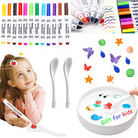 4/12 Color Magic Watercolor Pen Set Water Floating Graffiti Whiteboard Markers DIY Children's Painting Early Education Toys