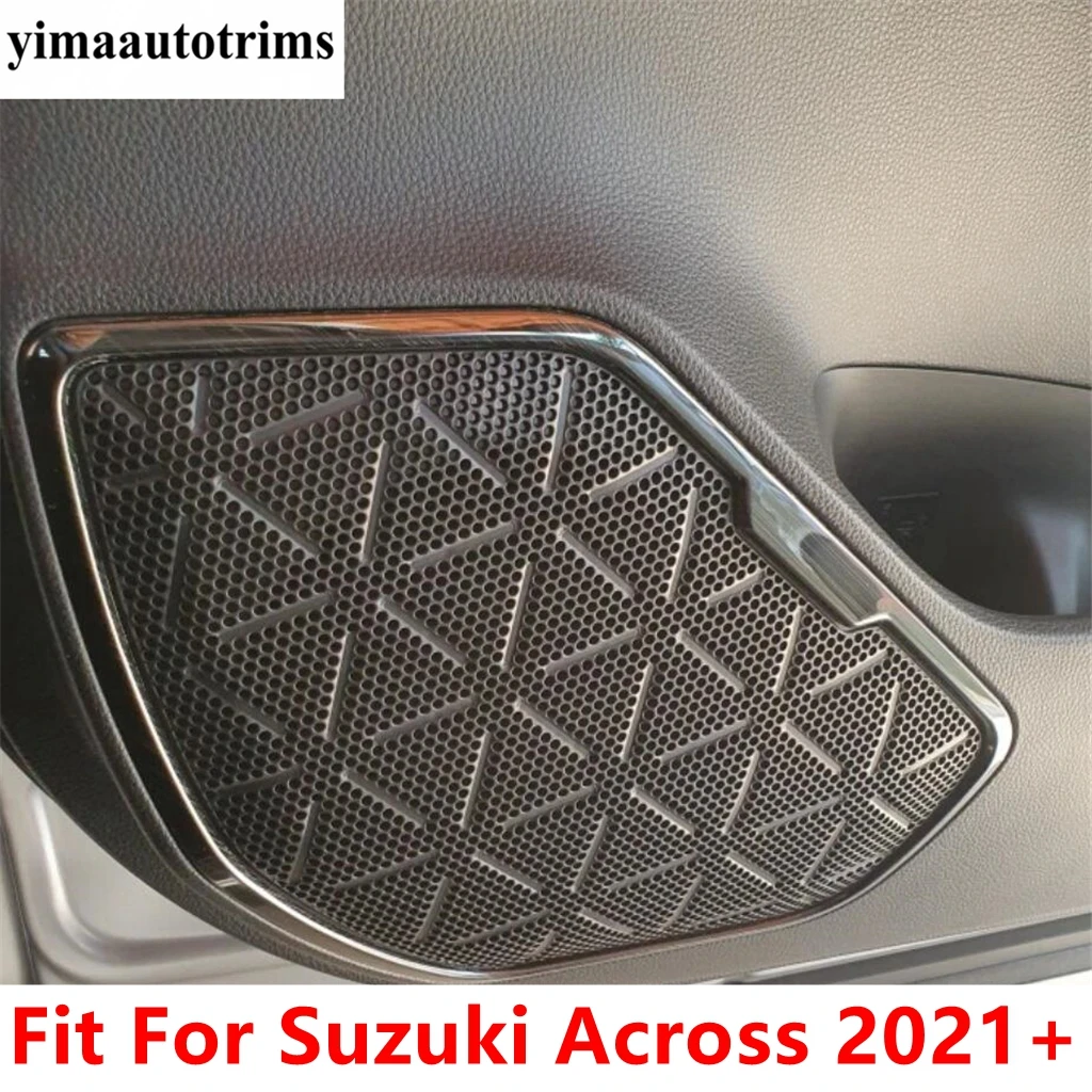 

Car Innder Door Speaker Loudspeaker Stereo Horn Frame Decoration Cover Trim Stainless Steel Accessories For Suzuki Across 2021