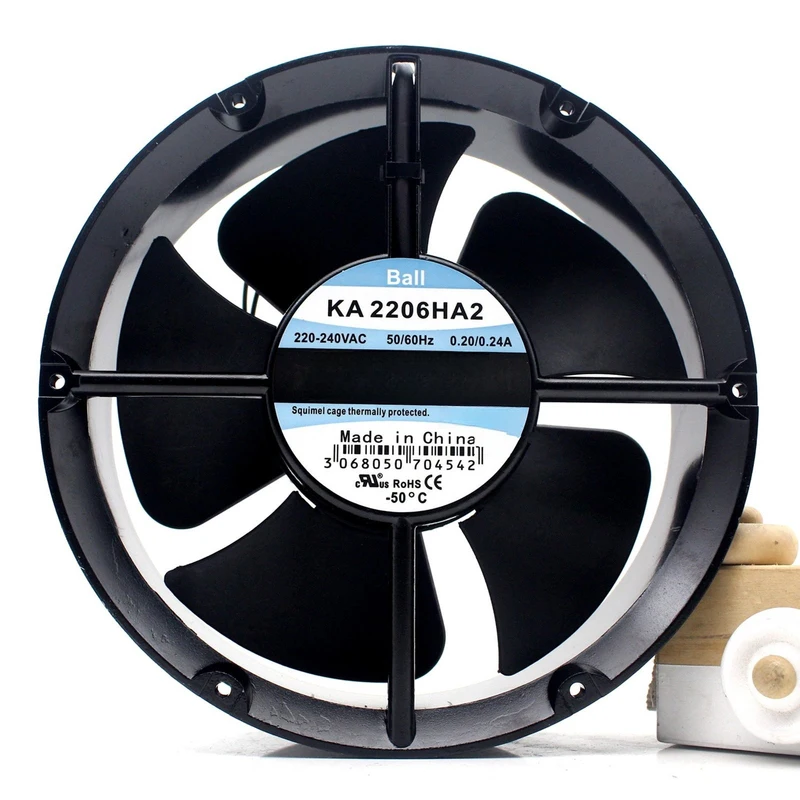 

Y+for New KAKU KA2206HA2 222*60mm 220V 0.20/0.24A waterproof cooling fan