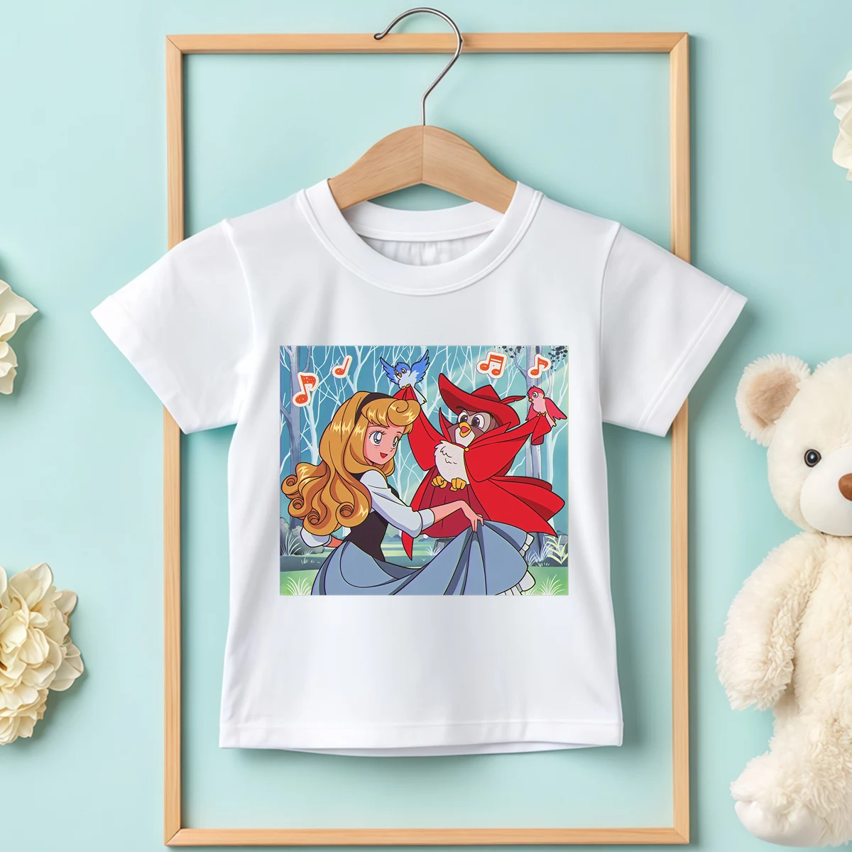 

Детская базовая одежда Золушки из 100% хлопка, удобная футболка для девочек, уличная футболка с круглым вырезом и короткими рукавами