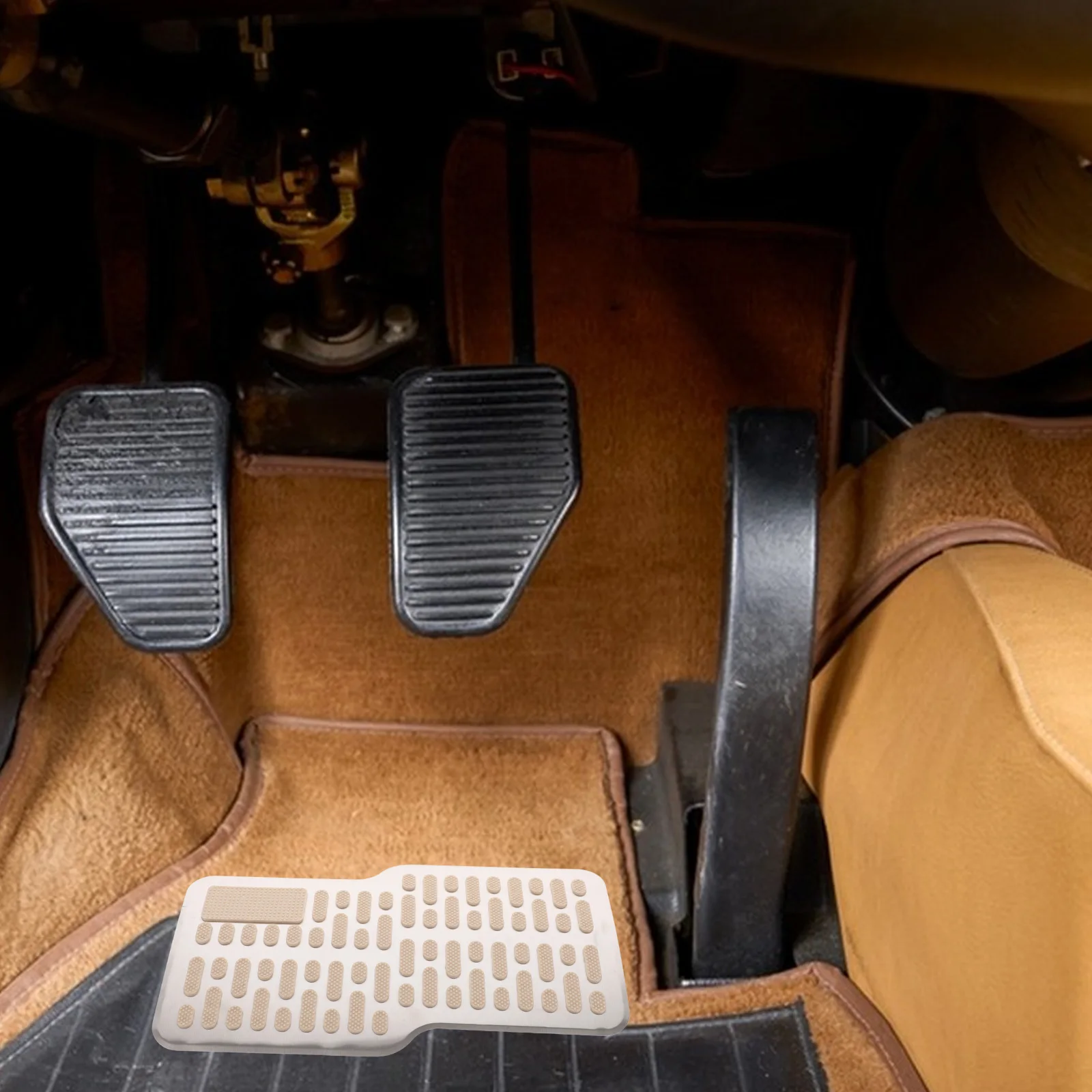 

Stainless Steel Car Wear-resistant Pedals Accelerator Brake Clutch Foot Pads Non-slip Durable Protective Vehicle Accessory