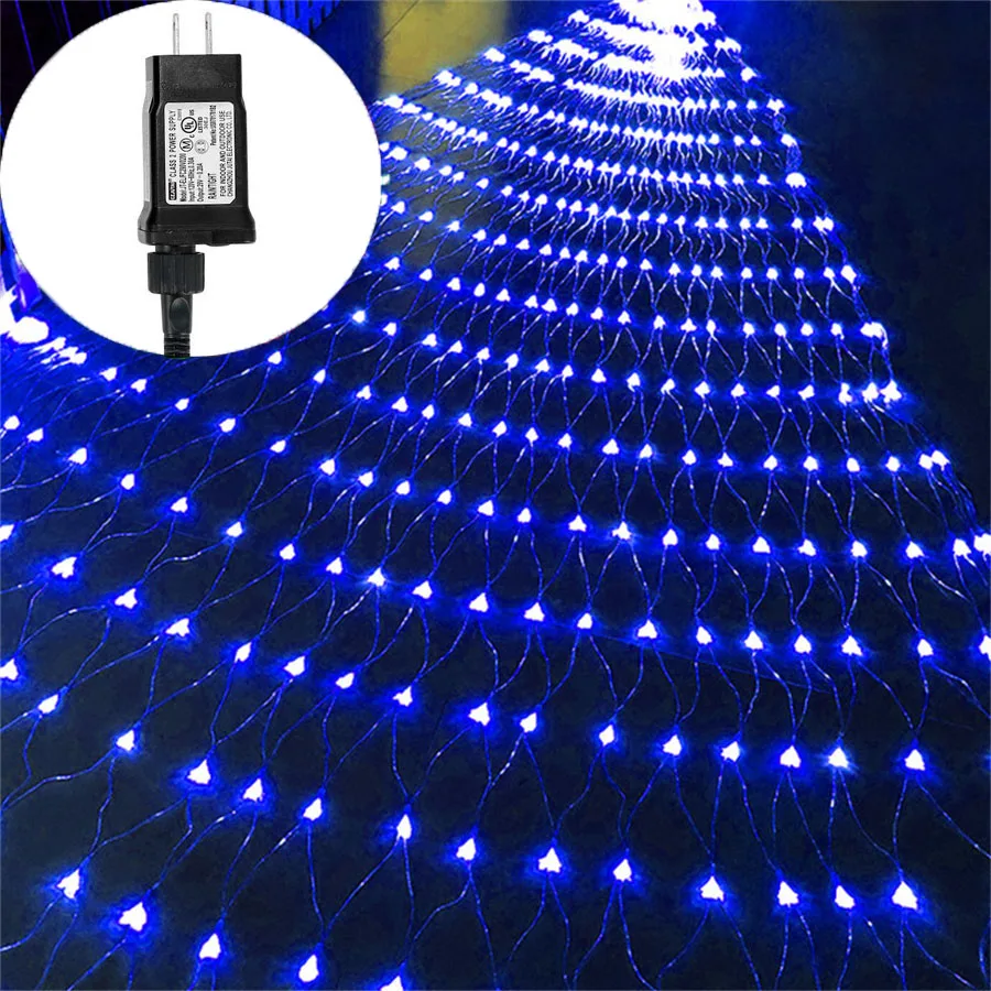 

DC24V Christmas Net Lights 1.5X1.5M 3X2M Outdoor Mesh Lights LED Fairy Net Lights String Light For Bush Party Wedding Backyard