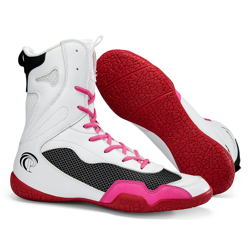 Professional wrestling shoes Men's luxury brand sports shoes Luxury brand combat shoes Men's breathable boxing shoes