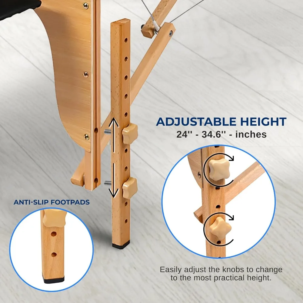 SereneLife-table de massage portable, lit de massage professionnel, pliable et réglable, avec sac de transport, 3 spams