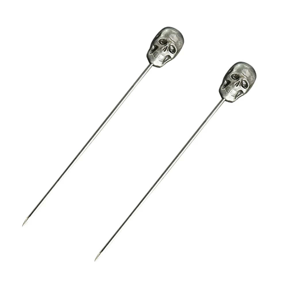 

2 Pcs Brewing Stick Fruit Sign Bowl Decoration Cocktail Sticks Drinks Cake Picks for Party