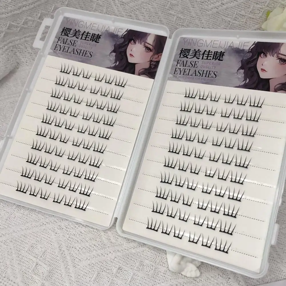 الكورية المعبود لتقوم بها بنفسك جلدة تمديد لطيف القط باو الرموش الصناعية الطبيعية أنيمي جلدة العنقودية للنساء اكسسوارات ماكياج اليومية #5