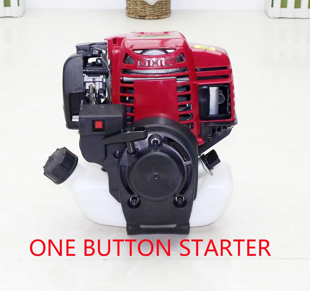 Dc Electric Start One Button Press Manual Puller Starter 4T Stroke Engine Motor Gx35 For Brush Cutter Grass Trimmer 35CC