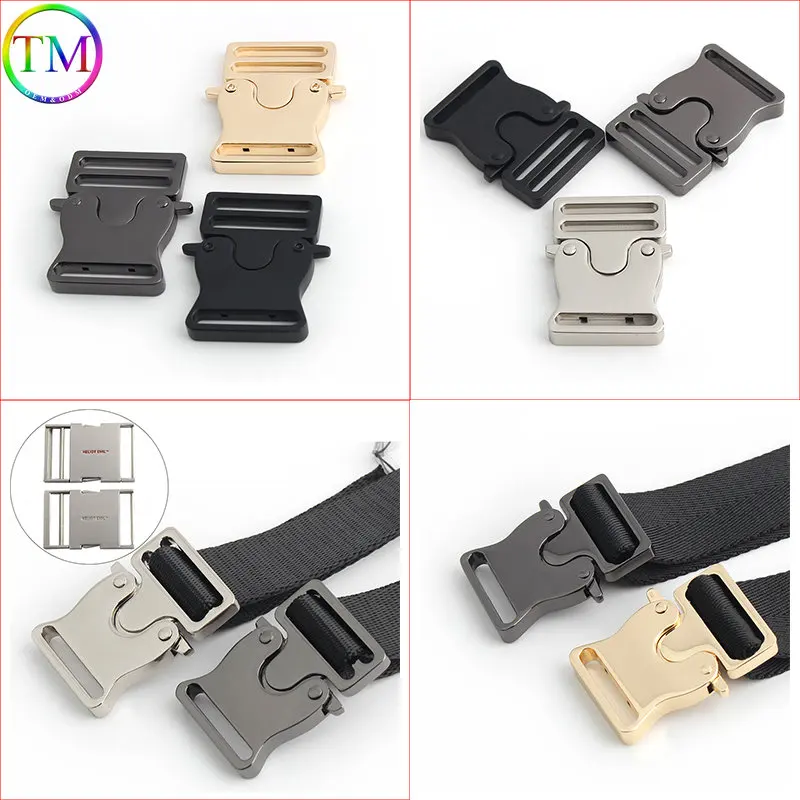 5-30 Pieces Wide Contoured Side Release Buckles Quick Release Fastener Curved Clasp Diy Bag Backpack Webbing Sewing Accessories