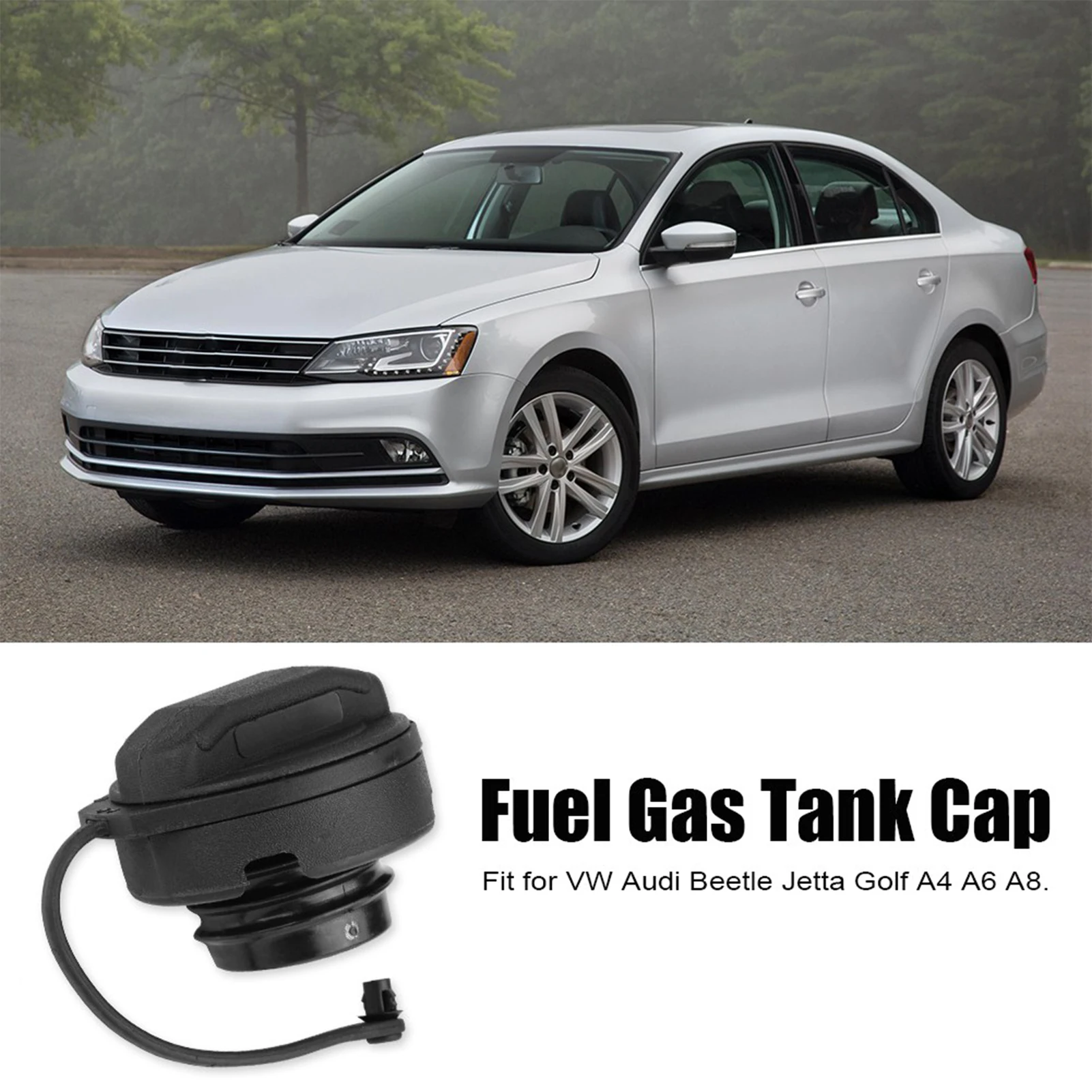 Fuel Gas Tank Cap for Audi Beetle Jetta Golf A4 A6 A8 1J0201553A