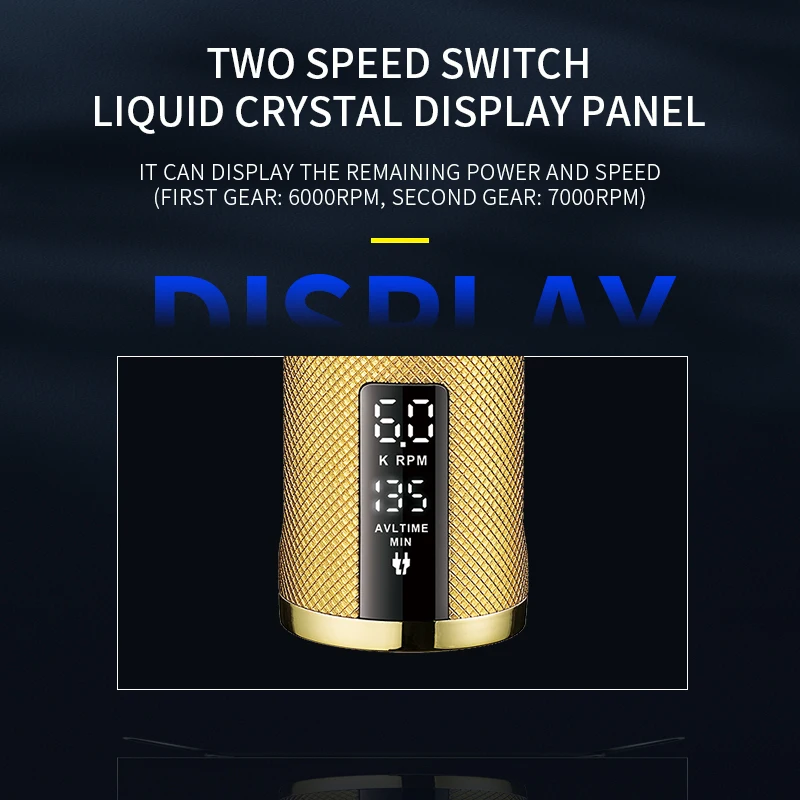 Kemei KM-5096 7000RPM ไฟฟ้า Clippers มากตัดผมช่างตัดผม Precision Cordless Fade ผม Trimmer