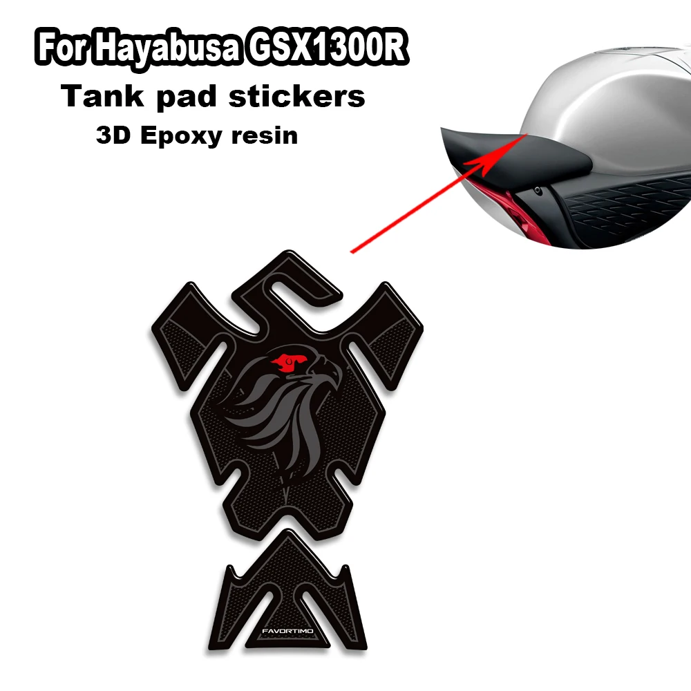 

For Suzuki Hayabusa GSX1300R GSX-R 1300 2022-2025 Motorcycle Tank Pad Side Grips Gas Fuel Oil Kit Knee 3D Stickers Decals