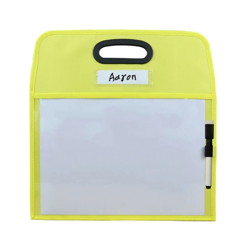 Colorful Dry Erases Pocket Sleeves for School Reusable Dry Erases Sleeve with Marker Holder Dry Erases Pocket Whiteboard