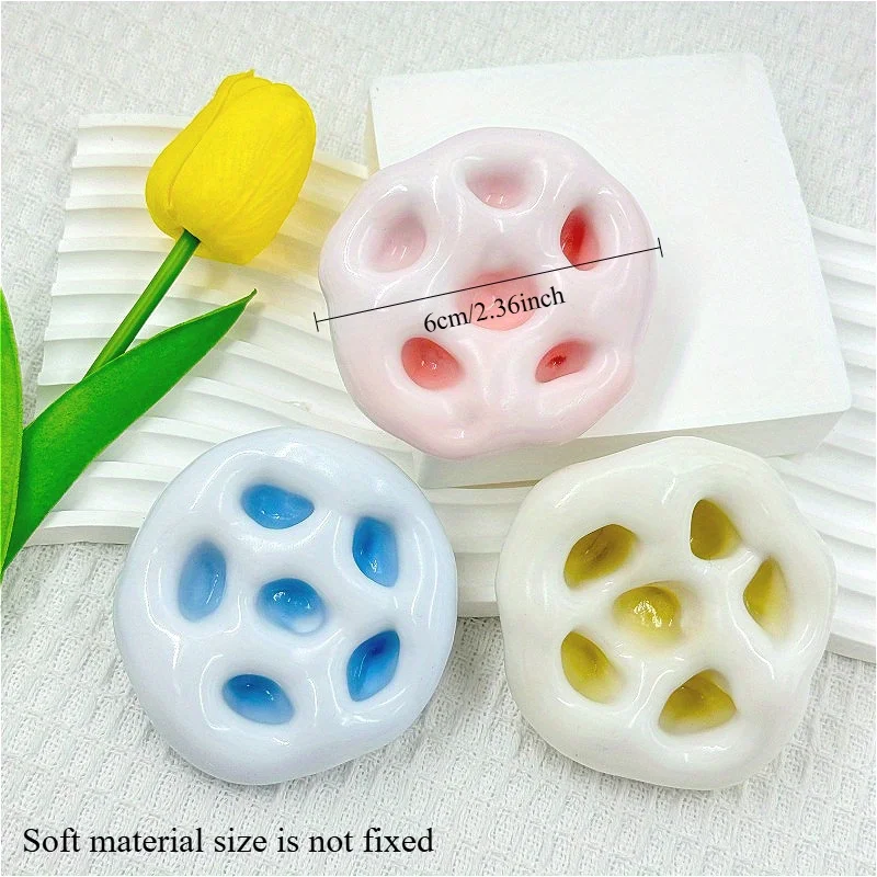 ミニチュアクリエイティブおもちゃ - 柔らかく成形可能なサンドボール生地、斬新な絞りおもちゃ、カラフルなアイススキン模造もち米B